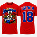 HAITI SOCCER FAN JERSEY-CUSTOM NAME & NUMBER-UNISEX FOOTBALL T-SHIRT 